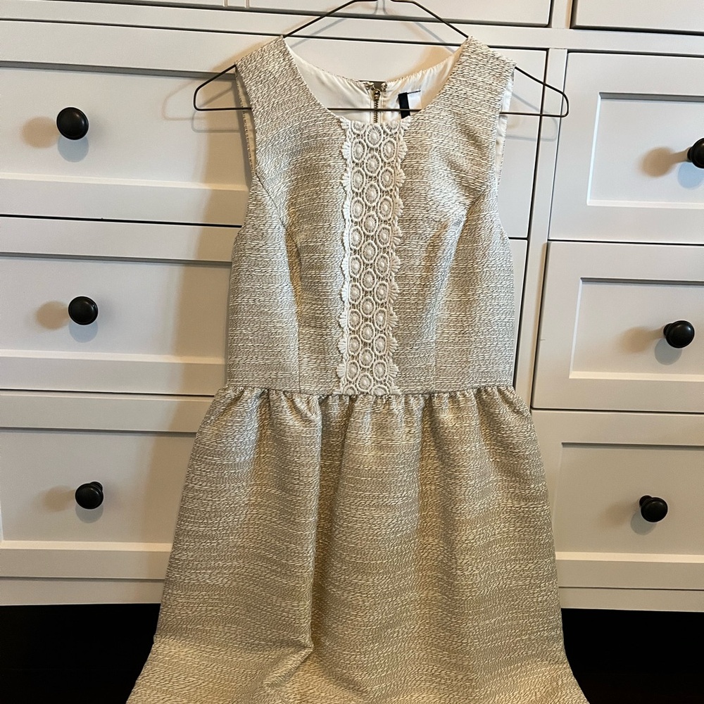 Kensie Cream Textured Dress